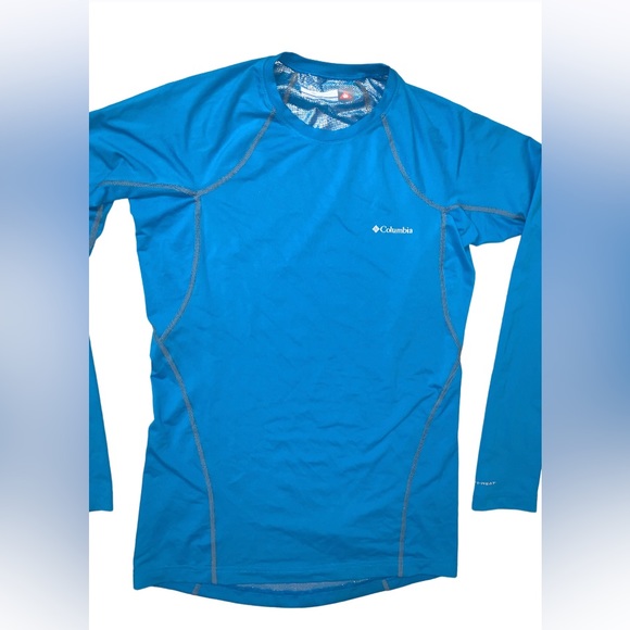 Columbia Omni shield thermal warmth blue shirt  women’s  size small S - Picture 4 of 10